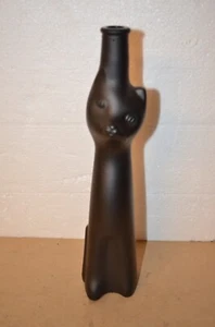 2021 RHEINHESSEN RIESLING QUALITATSWEIN EMPTY BLACK HAPPY CAT WINE BOTTLE 500 ML - Foto 1 di 4