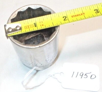 Socket Wrench, 1-5/16" Socket Wrench, 12 Point, Craftsman, 3/4" Drive, USA - Image 1 of 4