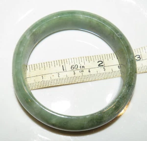 Jade Bangle Bracelet Natural Jade Green NWOT! - Picture 1 of 9