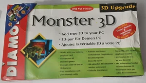 Diamond Monster 3D PCI Grafikbeschleuniger (3dfx Voodoo, 4MB, retro, OVP, 1998) - Afbeelding 1 van 10