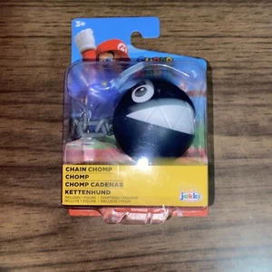 Jakks Nintendo Super Mario Chain Chomp 2.5" Mini Figure 2022 New *BOX DAMAGE* - Picture 1 of 3