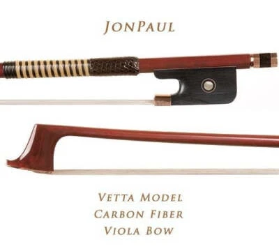 JonPaul Vetta Gold Mounted Carbon Composite Viola Bow - Image 1 of 3