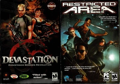 Devatation Resistance Breeds Revolution & Restricted Area PC New Sealed Boxed XP - Image 1 of 2