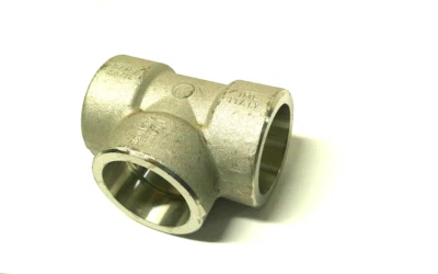 1-1/2" 3000 (3M) Socket Weld (SW) Tee Forged 304 Stainless Steel Pipe SS03082230 - Image 1 of 3