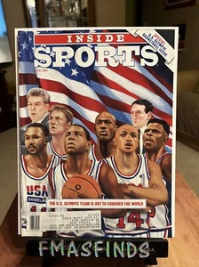 J1 1992 DREAM TEAM USA BIRD MAGIC JORDAN BARKLEY Inside Sports Magazine  - Picture 1 of 1
