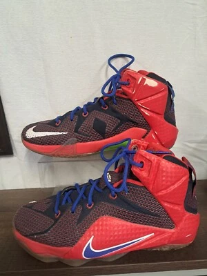 Nike Lebron 12 Superman 685181-601 Rojo/Azul/Negro Talla 6 Juvenil Foto 1 de 4