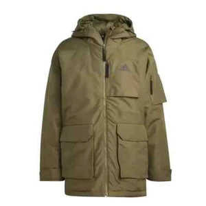 Adidas Down Mid-Length Warm Hooded Casual Thick Coat Parka 2XL - Picture 1 of 3