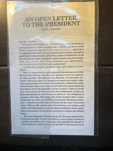 AN OPEN LETTER TO THE PRESIDENT - FIRST SEPARATE EDITION BY E.L. DOCTOROW - Foto 1 di 2