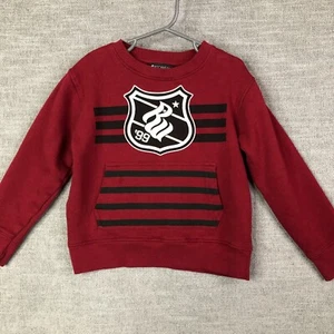 Rocawear Sweatshirt Boys 5 Red Pullover Graphic Crew Neck - Picture 1 of 8
