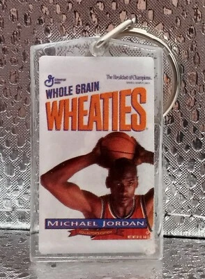 1994 Michael Jordan HOF Wheaties Box Retirement Key Chain Keychain 11/1/94 - Image 1 of 2