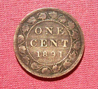 1891  Canada large Cent Victoria -