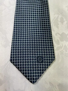 Dunhill Silk Tie~ Made in England~ Squares~ SHORT 54"~ 3 1/4" Wide~ SHIPS FREE! - Picture 1 of 5