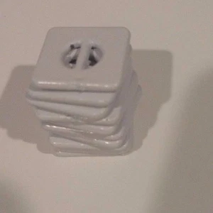 3/4" White Square Painted Lead Package of 10 Weights Sewing Upholstery Crafts - Picture 1 of 8