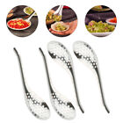 4 Pcs Caviar Colander Stainless Steel Slotted Skimmer Sauce Spoon