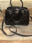 Coach Patent Leather Embossed Black Tote