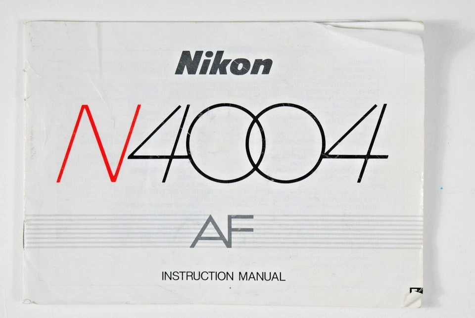 Nikon Camera N4004 AF Instruction Manual / owner's guide - Image 1 of 1