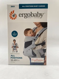 Ergobaby 360 All-Position Baby Carrier - Cool Air Mesh, 12-45 lbs, Carbon Grey - Picture 1 of 6