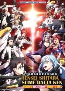 DVD Anime That Time I Got Reincarnated As Slime Season 3 (1-24)+3 OVA +Movie ENG - Picture 1 of 5