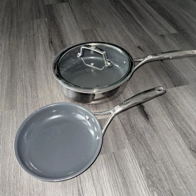 Ceramic Nonstick Fry Pan 8” And 3 Quart Pan With Lid By: Zwilling - Image 1 of 4