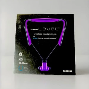 Samsung Level U Pro Stereo Bluetooth Wireless Kopfhörer UHQA Lila Neu - Bild 1 von 3