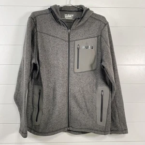 KUIU Base Camp Sweater Fleece Jacket Mens XL Gray Full Zip Hoodie Hunting Warm - Picture 1 of 14