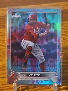 2022 Topps Chrome Sonic Aqua & Pink Sonic Pulse Refractor/199 Joey Votto #177 - Imagen 1 de 2