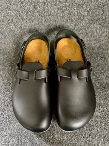 Birkenstock Tokio Superlaufsohle Clogs Naturleder EU 40 UK 6,5 Narrow Fit Black - Bild 1 von 7