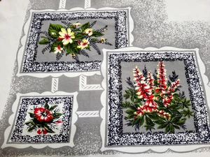 Vintage California Hand Print tablecloth - Picture 1 of 7