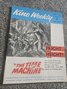 Kine Weekly August 11 1960. The Time Machine HG Wells The Lost World - Picture 1 of 4