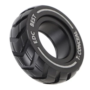 ~Metal Slider Finger Ring Toy Decompression Rotatable Slider Ring For Stress Re - Picture 1 of 12