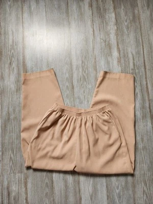 Alfred Dunner Pale Pink Dress Pants Pockets Elastic Waist Straight Leg Soft 16W - Image 1 of 4
