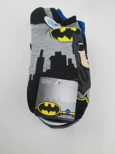 Batman DC Comics No Shows Socks Size L 3-9 Kids Boys Socks 8 Pair NEW NWT - Picture 1 of 4