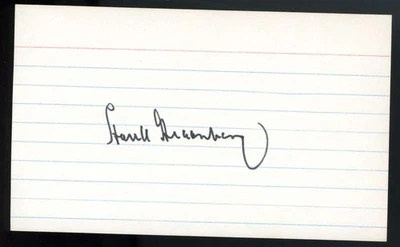 Hank Greenberg PSA DNA Coa Signed 3x5 Index Card Tigers Autograph - Image 1 of 2