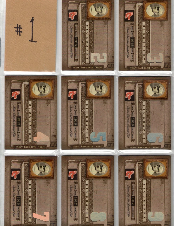 Donruss Biography Babe Ruth 2005 juego de jonrones #1-162 como nuevo tarjetas nítidas ¡Leer!! Foto 1 de 4