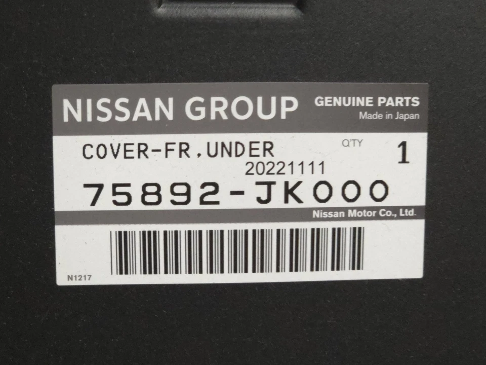 Original OEM Nissan Infiniti 75892-JK000 Delantero Bajo Cubierta Foto 1 de 1