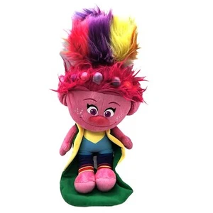 Trolls Poppy World Tour Stuffed Animal Plush Toy Pink Rainbow Gift 24" - Picture 1 of 7