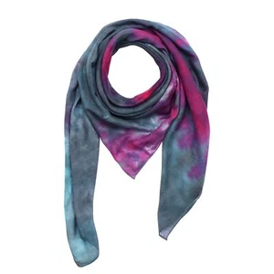 Baumwolltuch Allover tie dye quadratisches Tuch - Picture 1 of 9