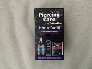 TATTOO GOO PIERCING CARE KIT - AFTERCARE & MAINTENANCE SOAP SPRAY CLEANSER SWABS - Picture 1 of 4