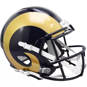 LA Rams 2000-16 Throwback Speed Full Size Replica Football Helm - Bild 1 von 4