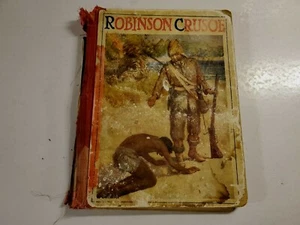 The Adventures of Robinson Crusoe,Daniel DeFoe, HB,Thomas Nelson and Son,c. 1900 - Picture 1 of 10