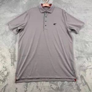Greyson Golf Polo Men's XL Green Striped Casual Active Embroidered Stretch - Picture 1 of 11