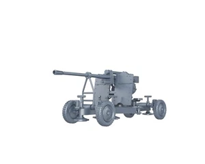 WWII SOVIET USSR - K-52 85MM AA GUN (road shield) - 1/56 1/72 1/87 1/100 3D - Imagen 1 de 5