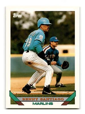 Benny Santiago 1993 Topps Traded #44T Florida Marlins NM-MINT - Image 1 of 2