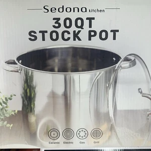 New Sedona Kitchen 30-Qt. Stainless Steel Stockpot - Picture 1 of 3