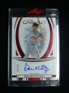 2022 Panini Flawless RED Don Mattingly On-card Auto Yankees #ed /10 - Picture 1 of 2