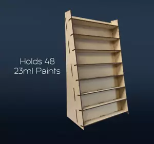 RWD Paint Rack - Shelf Display - Vertical - Laser cut for 23ml paints (T48) - Picture 1 of 4