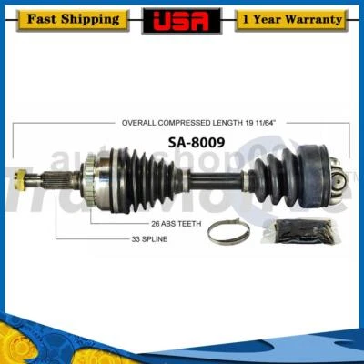 Eje delantero derecho CV eje articulado para Saab 9-3 2,3 L 2002 2001 2000 1999 Foto 1 de 2