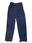 VTG Hearts Jeans Sztruksowe spodnie 13 25x29,5 Plisowane Mama Wysoka talia Granatowe zwężane