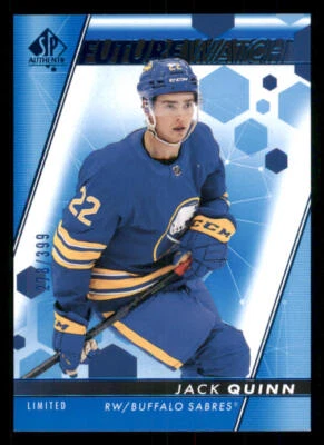 2022-23 SP Authentic Limited Blue #108 Jack Quinn FW /399 - Image 1 of 2