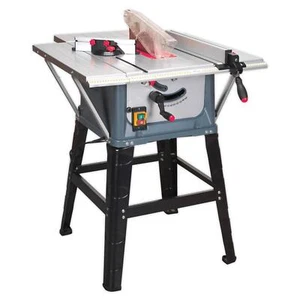 Sealey Table Saw With Metal Stand 254mm 230V 1500W Aluminium with 40 Tooth Blade - Picture 1 of 8
